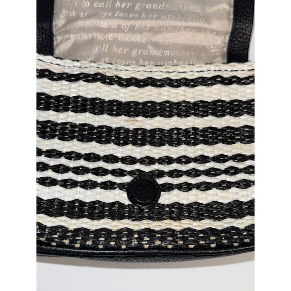 Kate Spade NY Cobble Hill Straw Abela Crossbody, Black Pebble Leather - Picture 6 of 11